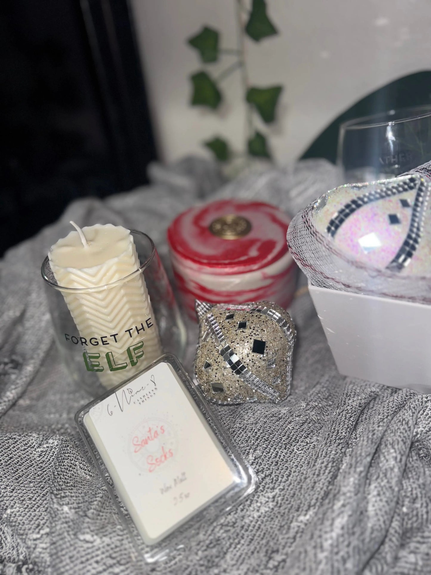 Santa’s Socks Gift Basket 6Nine8 Candles&Things