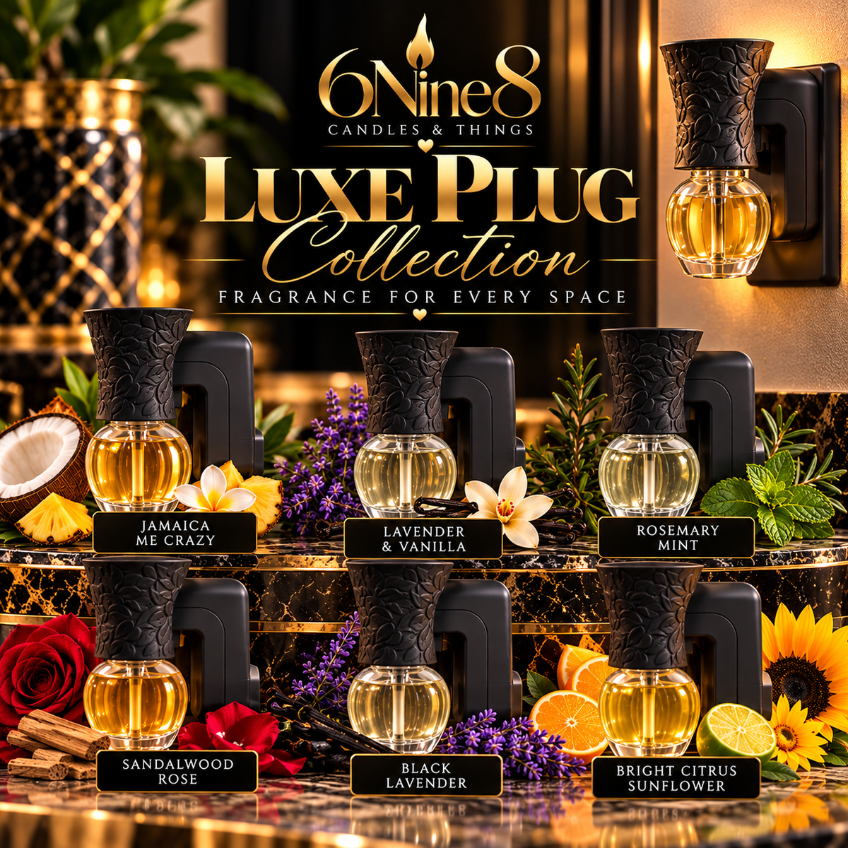 Luxe Plug Collection 6Nine8 Candles&Things